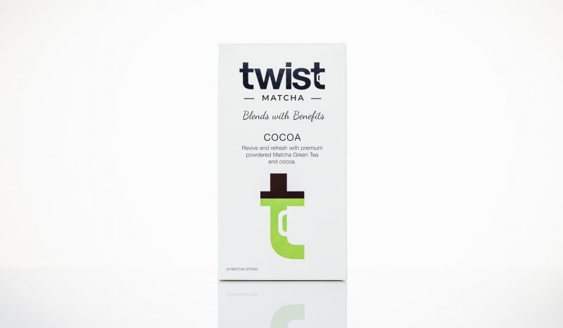 Twist Teas Cocoa Matcha Sticks Retail Packaging