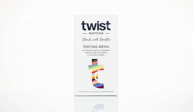 Twist Teas Matcha Sticks Tasting Menu Retail Packaging