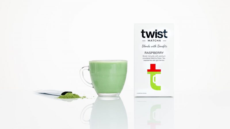 Twist Teas Raspberry Matcha Tea Sticks