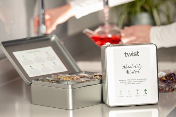 Twist Teas airtight tea caddies