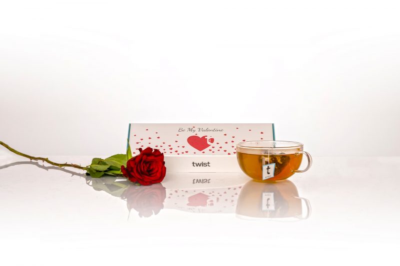 Valentine's Themed Pyramid Tea Gift Box