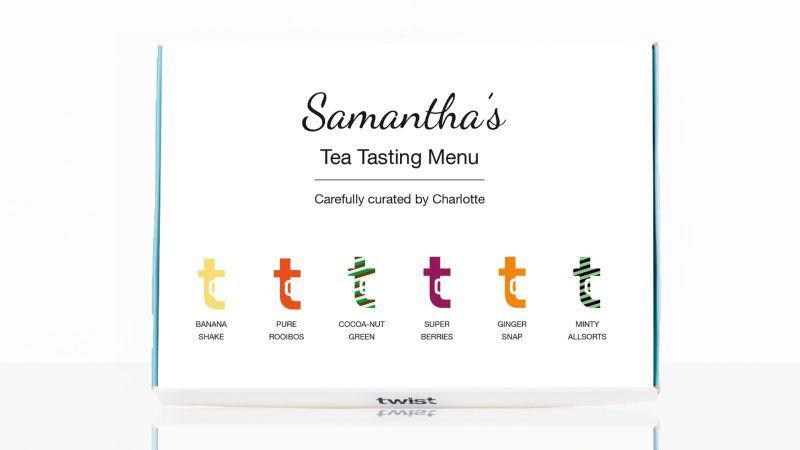 Photo of a personalised Tea Tasting Menu