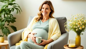 The incredible taste of chamomile tea, recommended to help pregnant women sleep.