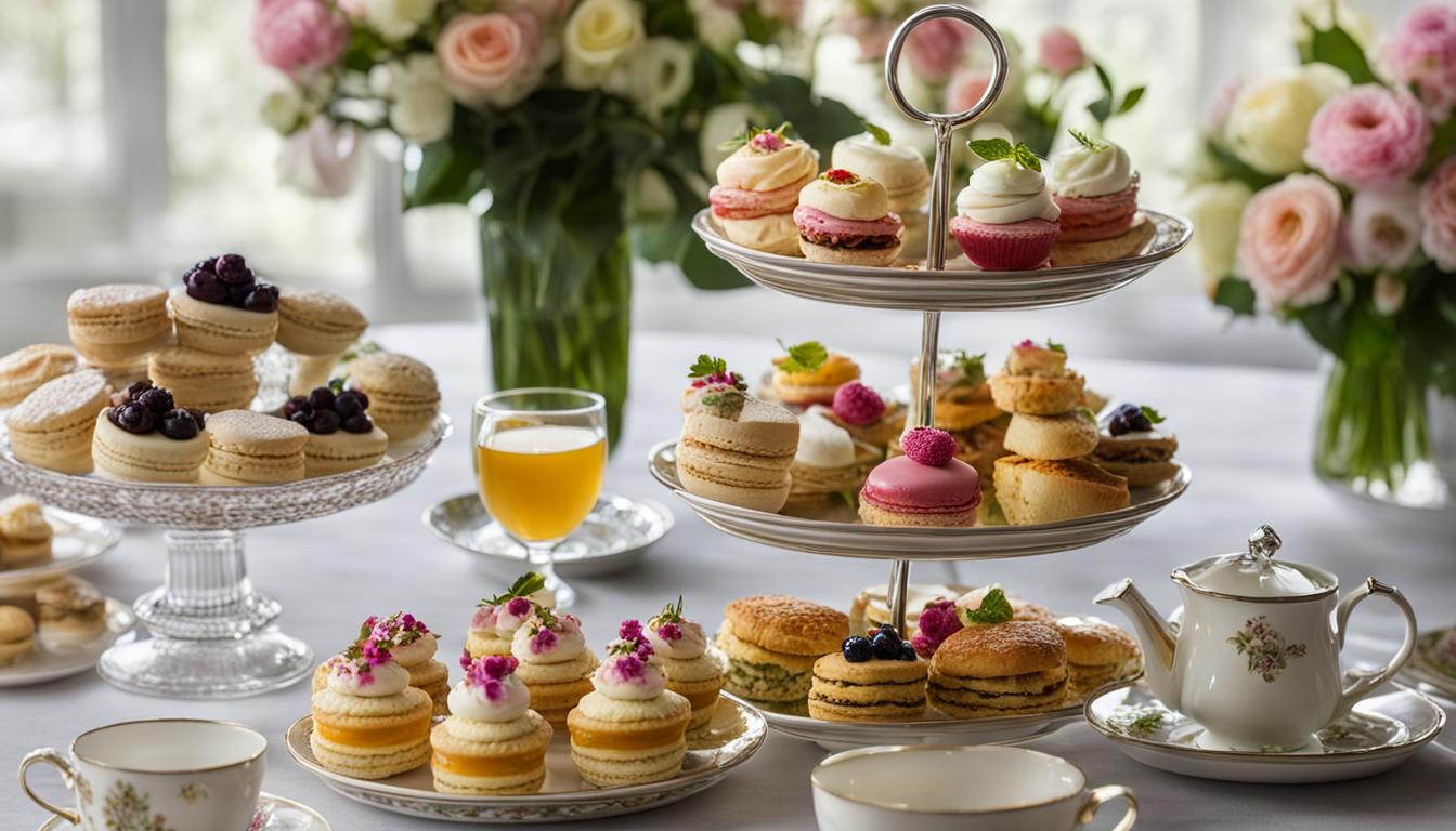 A personal mother's day experience, showcasing afternoon tea ideas with cakes and tea.